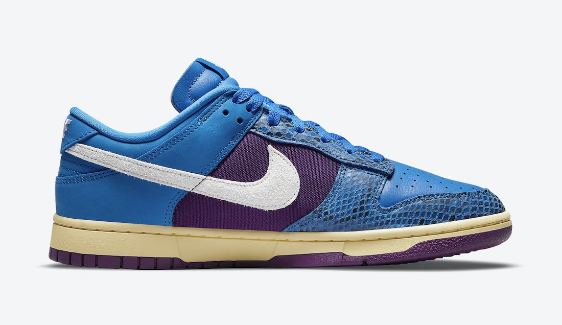 Undefeated x Nike Dunk Low "Blue Purple"