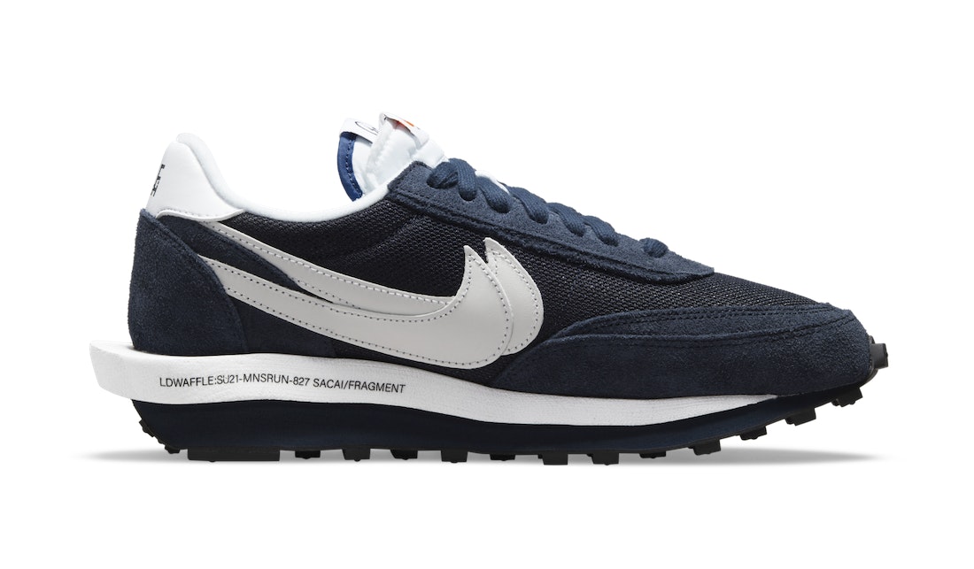 Fragment x Sacai x Nike LDWaffle "Blackened Blue"