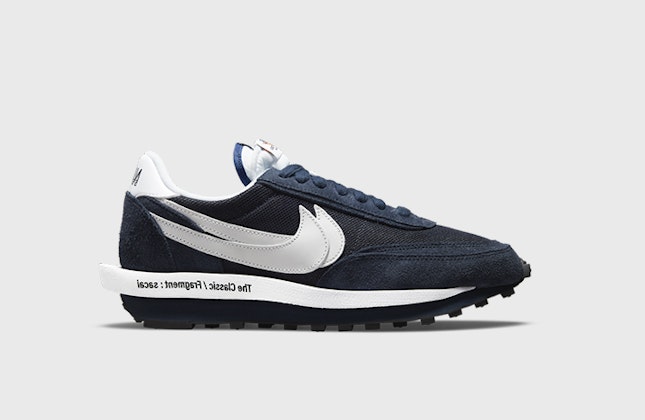 Fragment x Sacai x Nike LDWaffle "Blackened Blue"