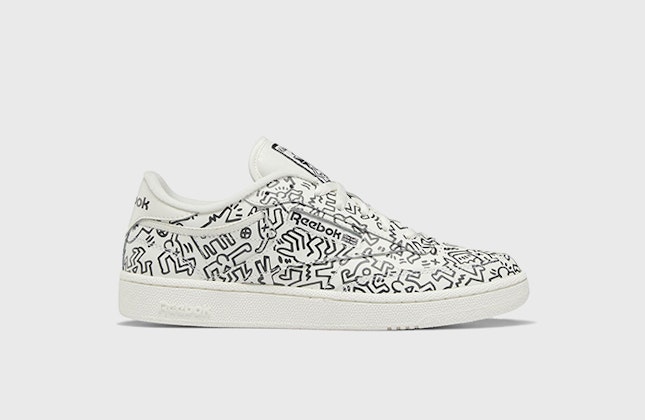 Keith Haring x Reebok Club C 85 "Chalk White"