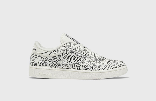 Keith Haring x Reebok Club C 85 "Chalk White"