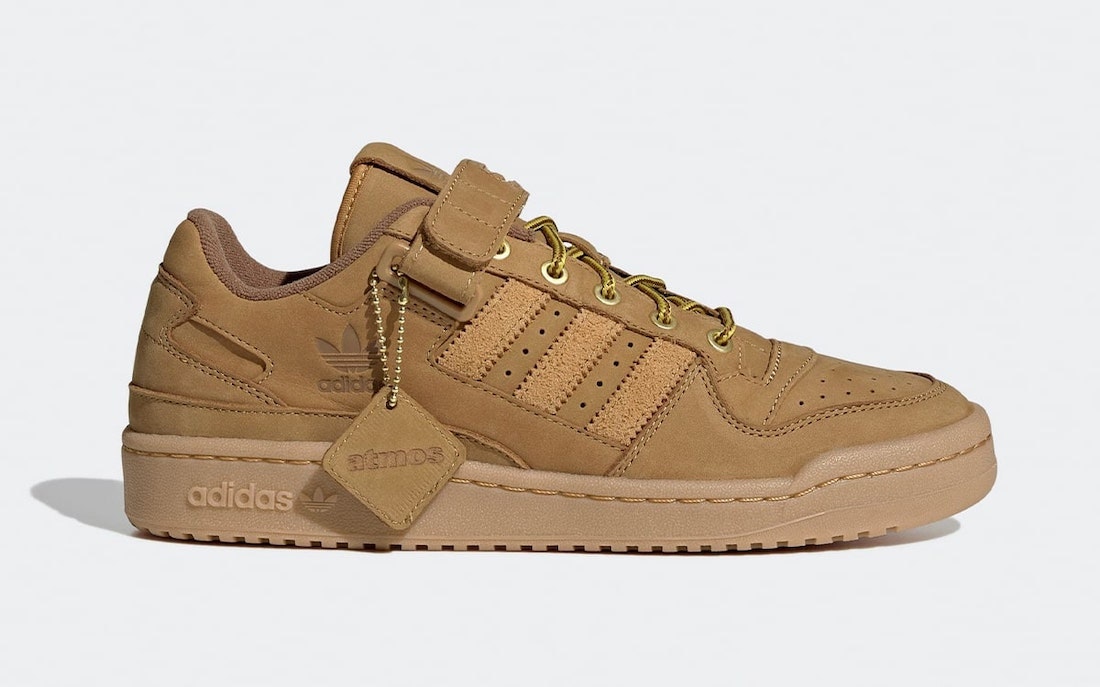 atmos x adidas Forum Low "Wheat"