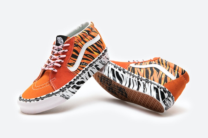 Aries x Vans Vault OG Sk8-Mid LX "Orange Tiger"