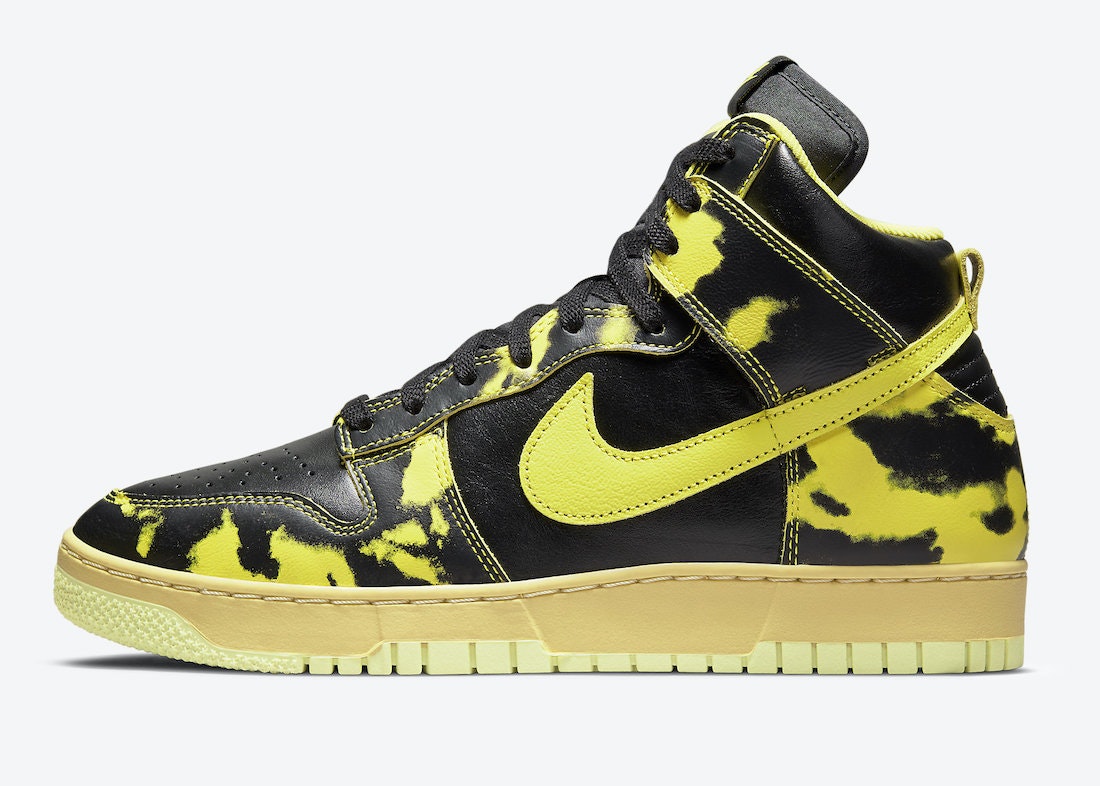 Nike Dunk High 1985 “Yellow Acid Wash”