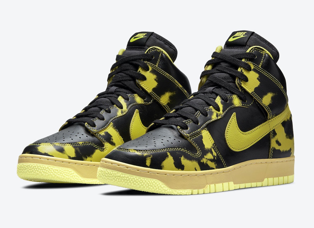 Nike Dunk High 1985 “Yellow Acid Wash”