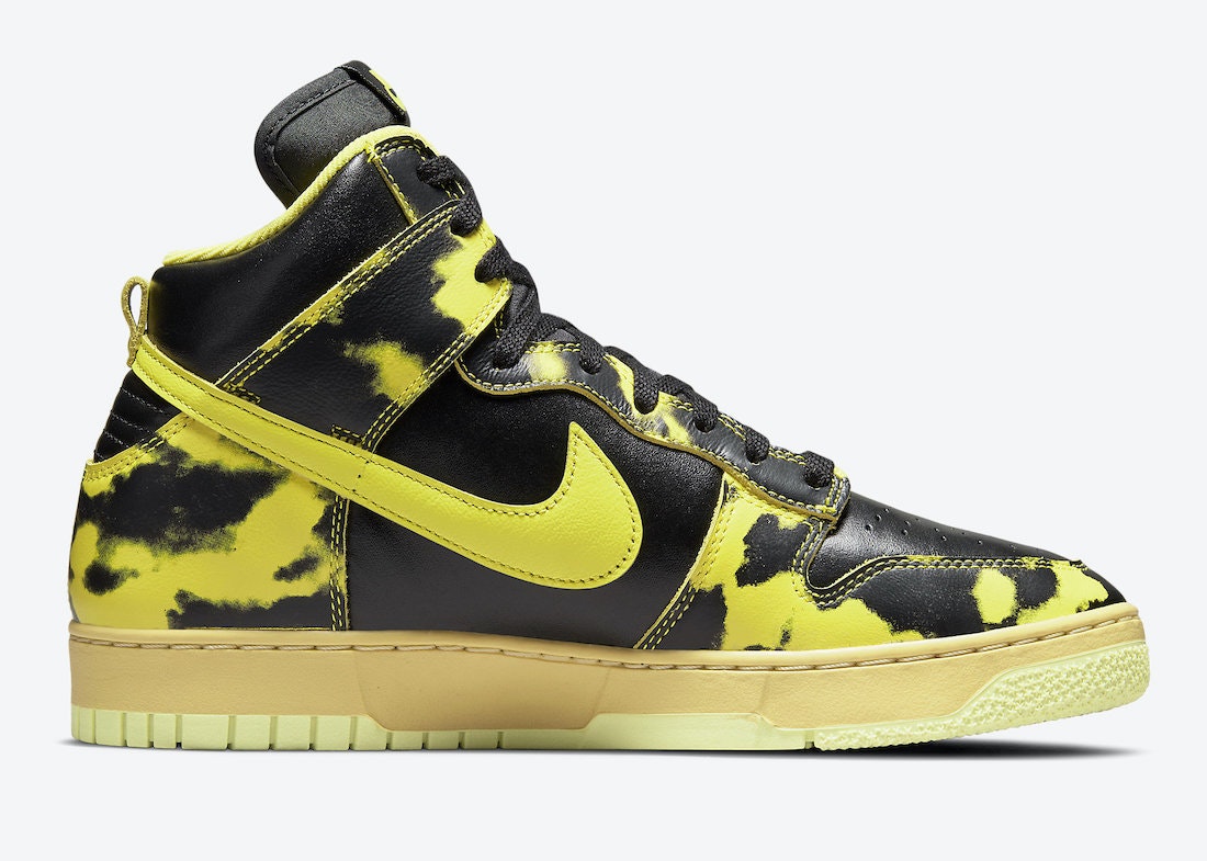 Nike Dunk High 1985 “Yellow Acid Wash”