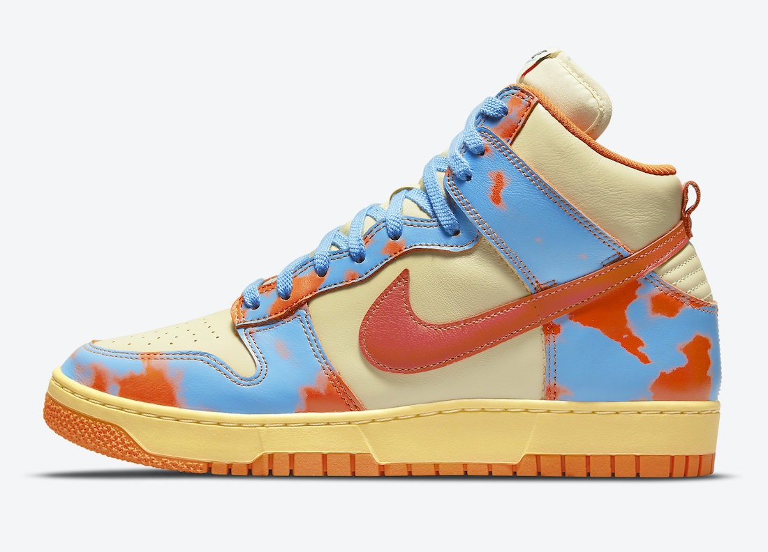 Nike Dunk High 1985 “Orange Acid Wash”