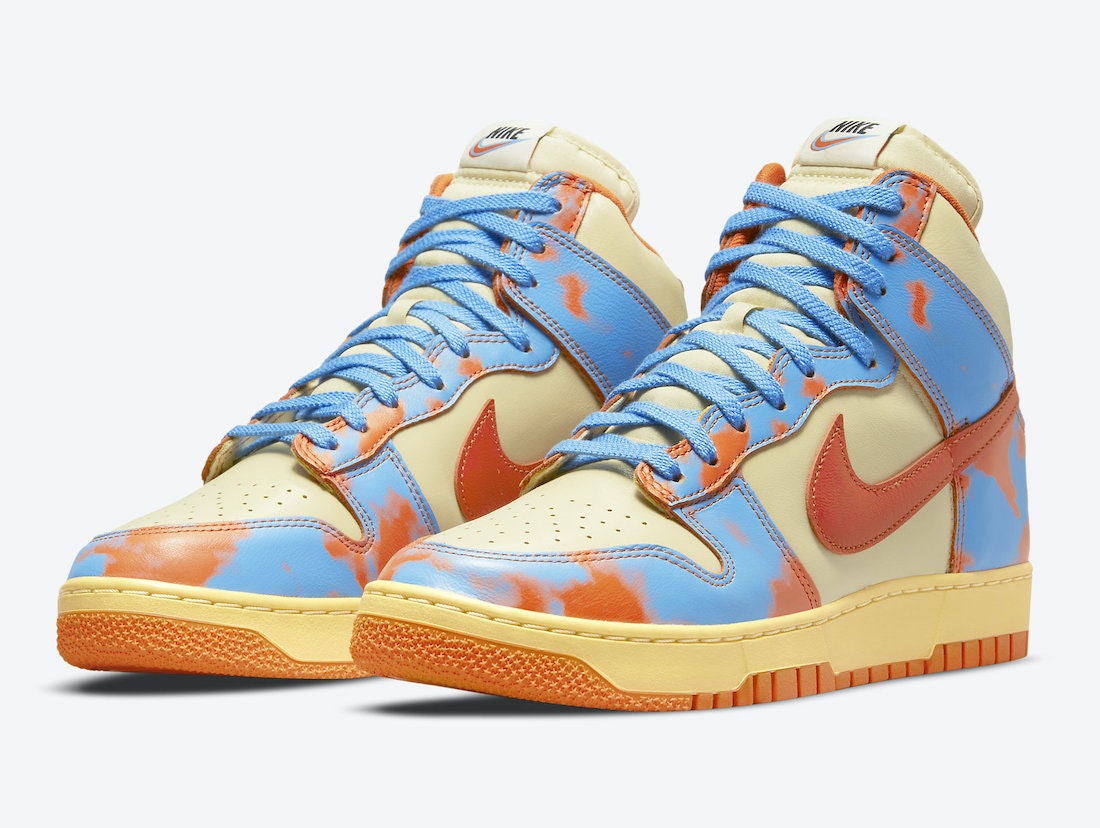 Nike Dunk High 1985 “Orange Acid Wash”