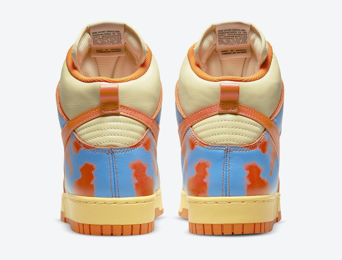 Nike Dunk High 1985 “Orange Acid Wash”