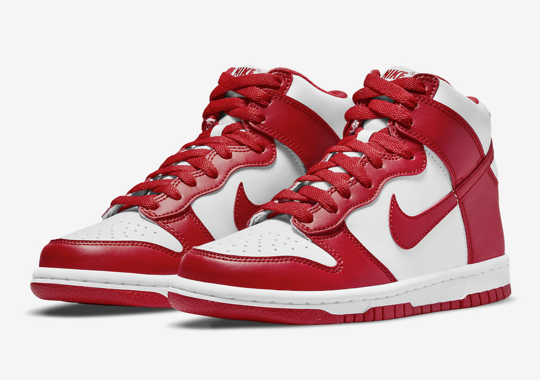 high top red dunks