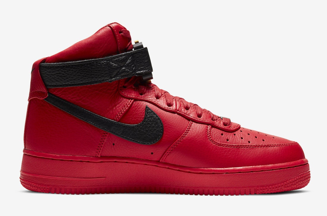Alyx x Nike Air Force 1 High "University Red"