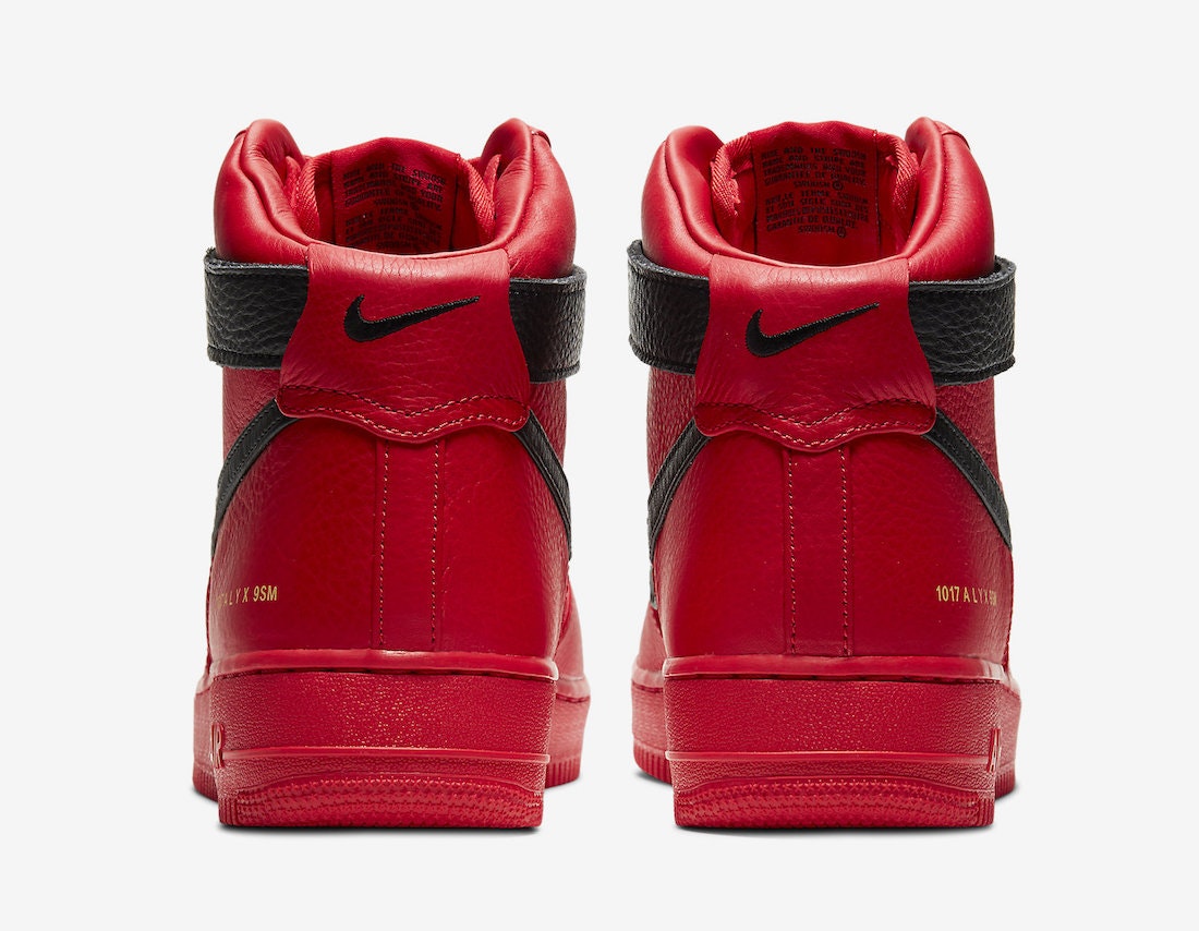 Alyx x Nike Air Force 1 High "University Red"