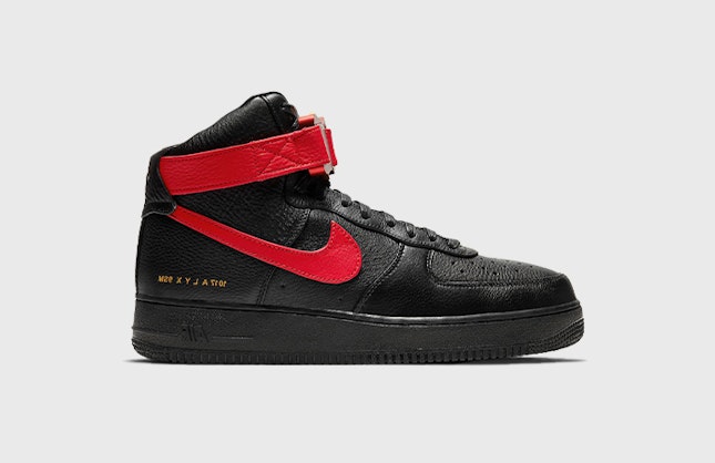 Alyx x Nike Air Force 1 High "University Red Swoosh"