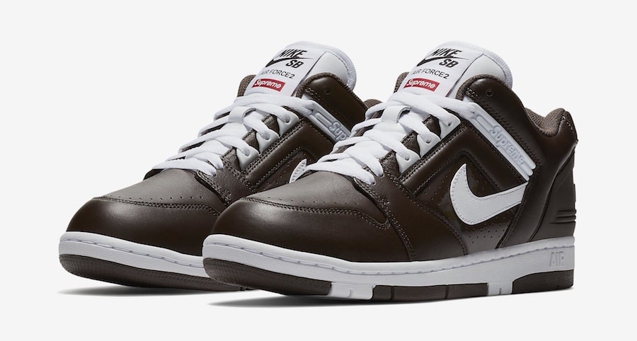 Supreme x Nike SB Air Force 2 Low "Baroque Brown"