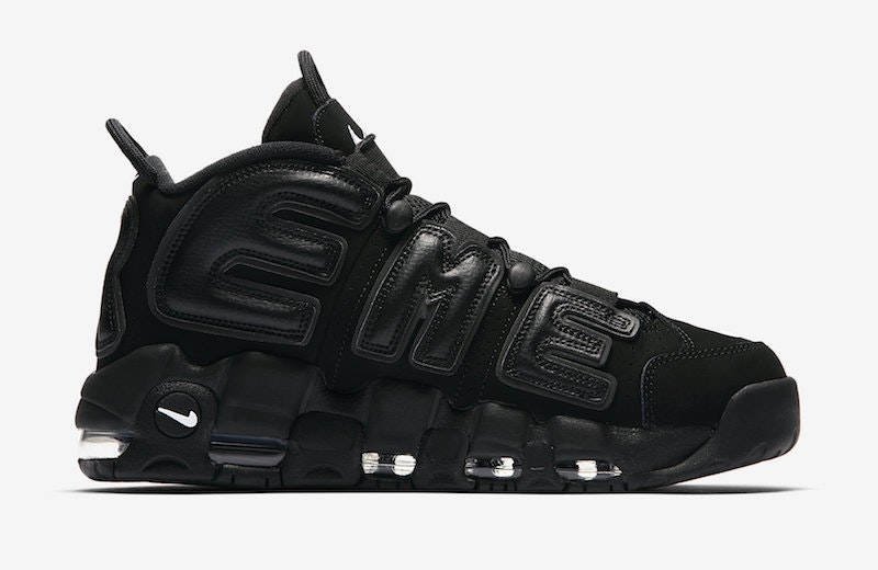 Supreme x Nike Air More Uptempo "Core Black"