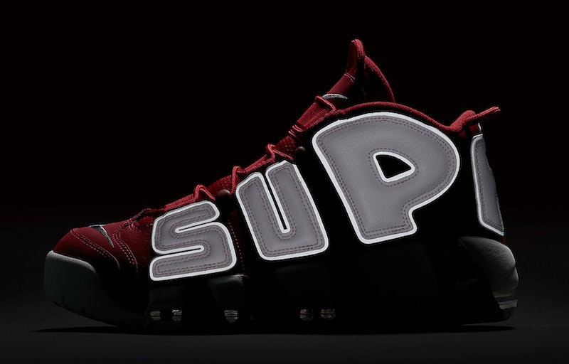 Supreme x Nike Air More Uptempo "Varsity Red"