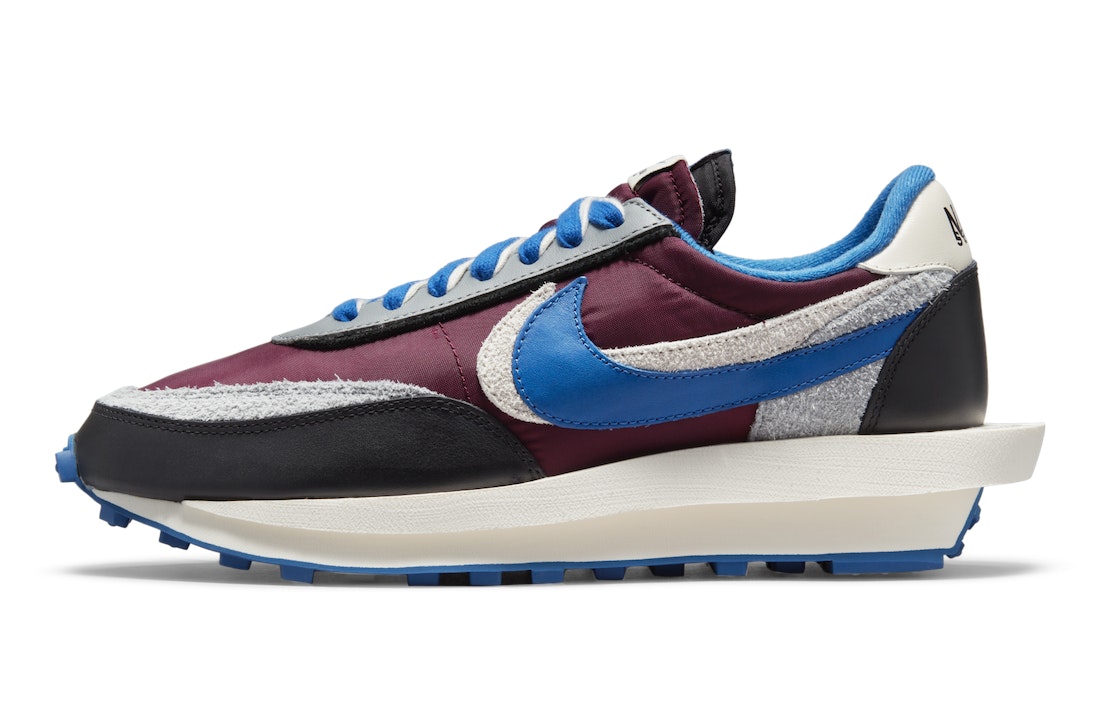 Undercover x Sacai x Nike LDWaffle "Night Maroon"