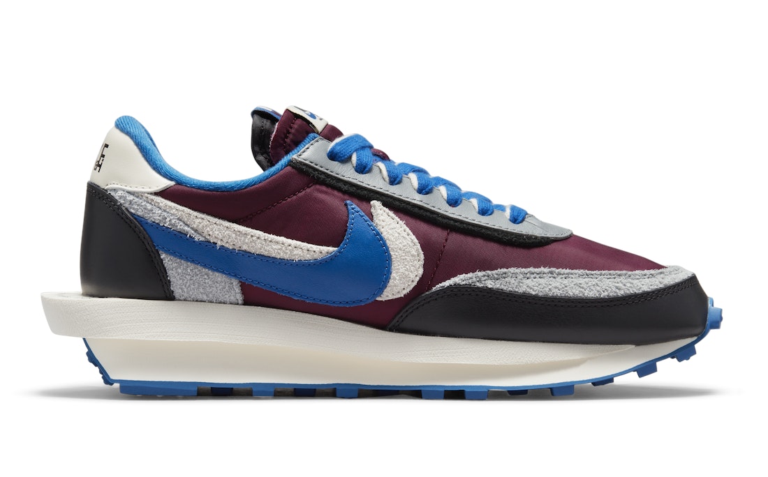 Undercover x Sacai x Nike LDWaffle "Night Maroon"