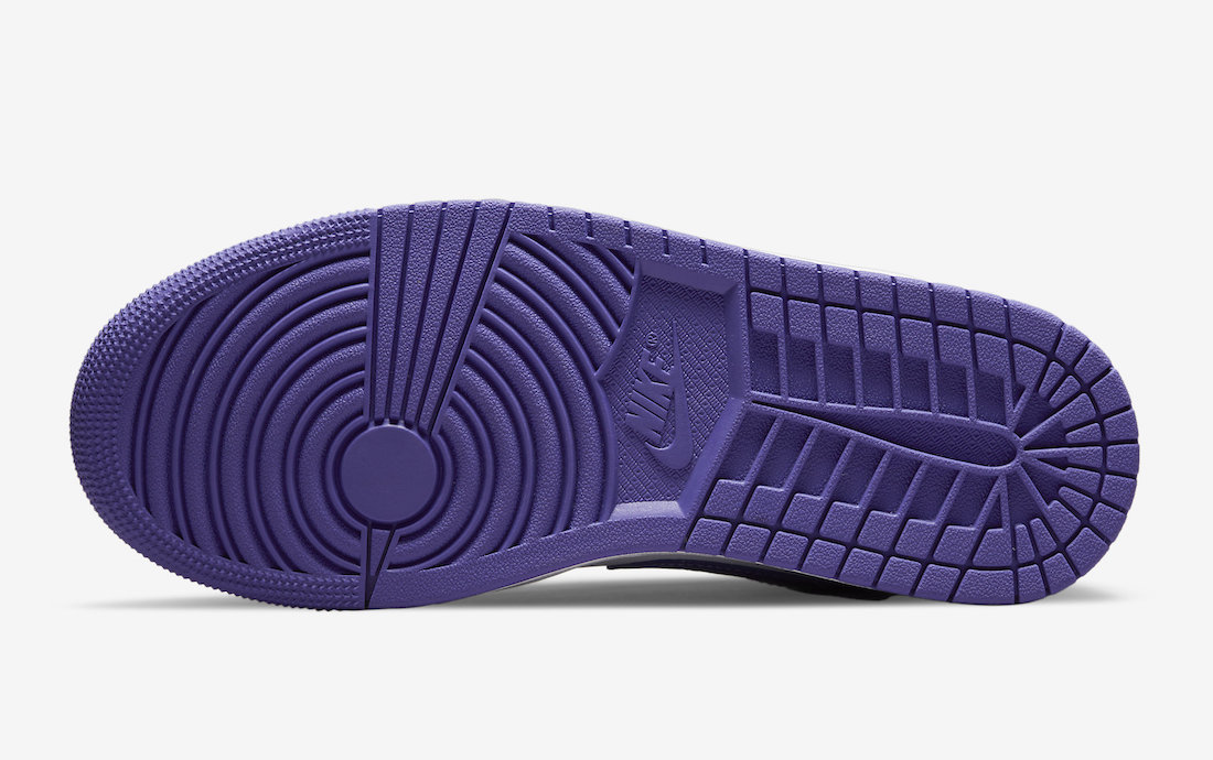 color purple jordan 1