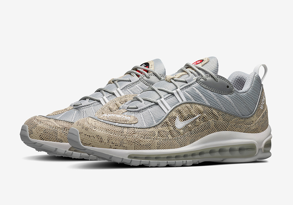 Supreme x Nike Air Max 98 “Silver Snakeskin” kaufen – 844694-100 – HEAT  MVMNT