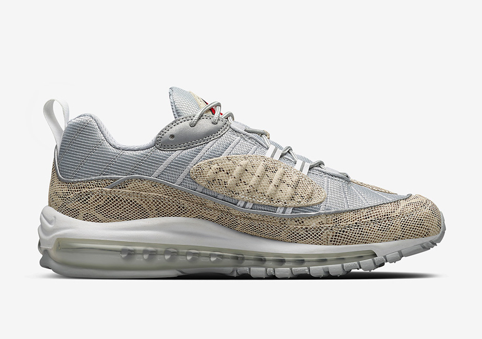Supreme x Nike Air Max 98 “Silver Snakeskin” kaufen – 844694-100 – HEAT  MVMNT