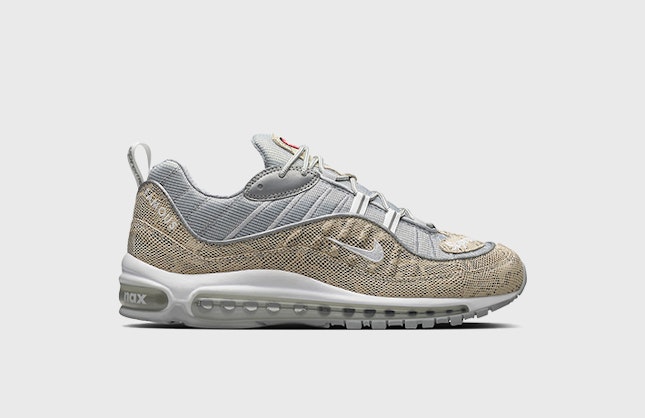 Supreme x Nike Air Max 98 “Silver Snakeskin”