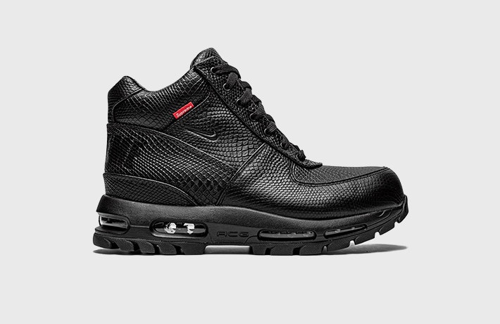 Supreme x Nike Air Max Goadome "Black Snakeskin"