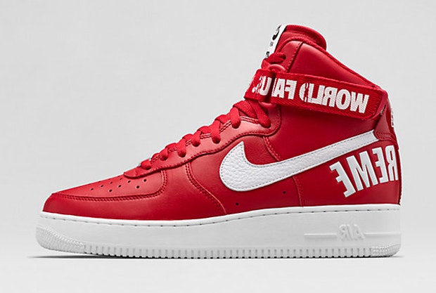 Supreme x Nike Air Force 1 High "Varsity Red"