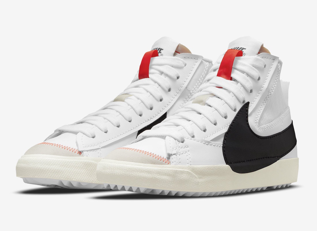 Blazer mid white black deals