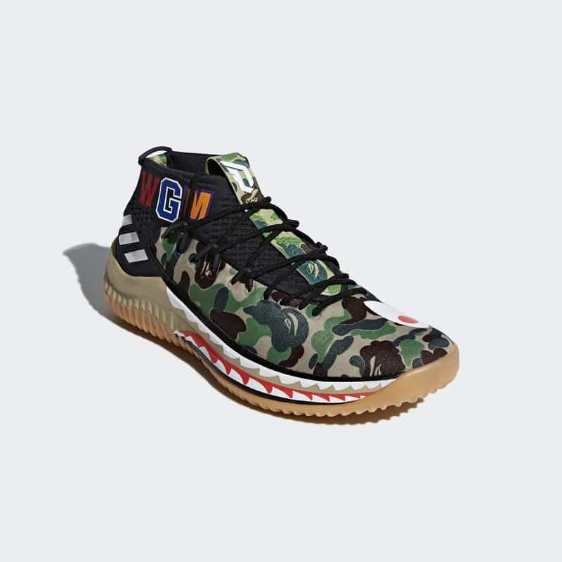 BAPE x adidas Dame 4 "Green Camo"