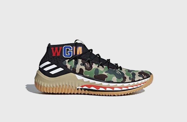 BAPE x adidas Dame 4 "Green Camo"