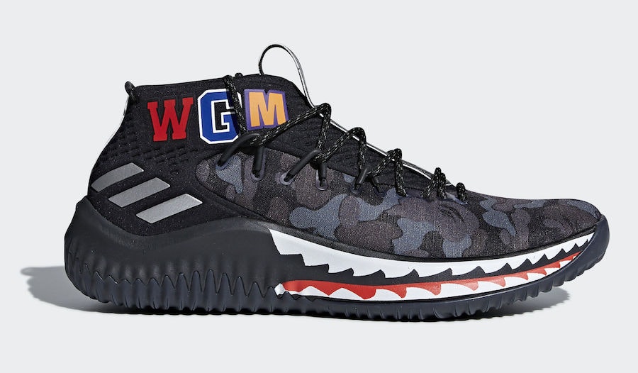 BAPE x adidas Dame 4 "Black Camo"