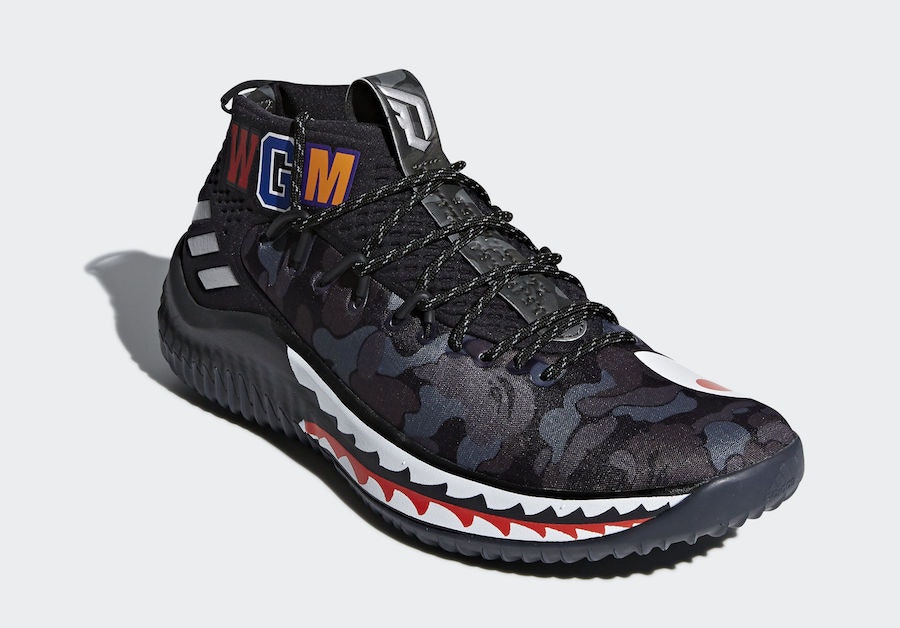 BAPE x adidas Dame 4 "Black Camo"