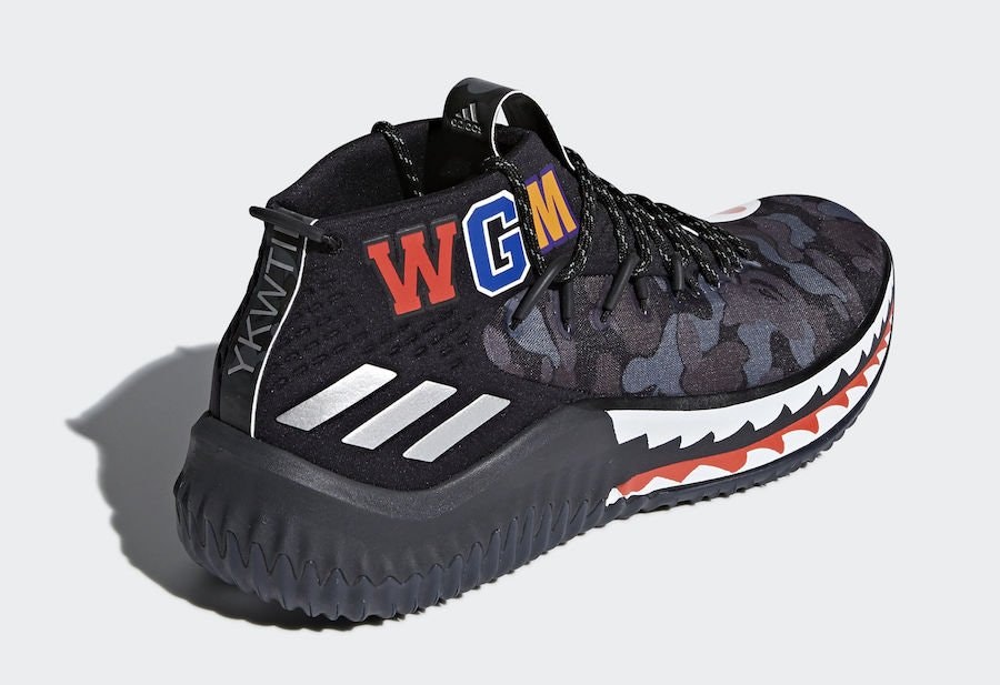 BAPE x adidas Dame 4 "Black Camo"