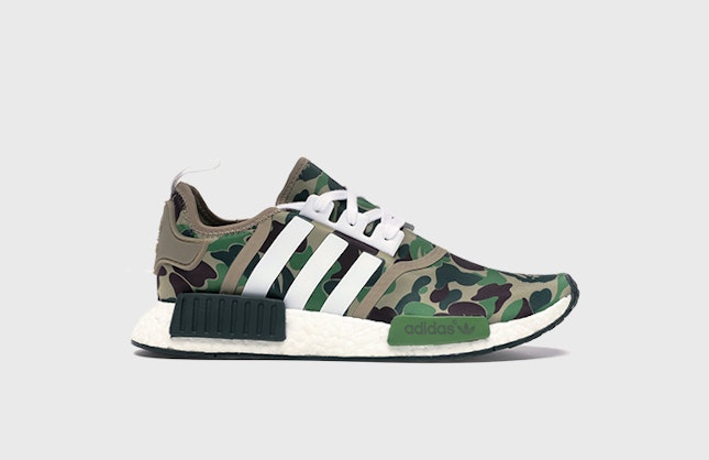 BAPE x adidas NMD R1 "Green Camo"