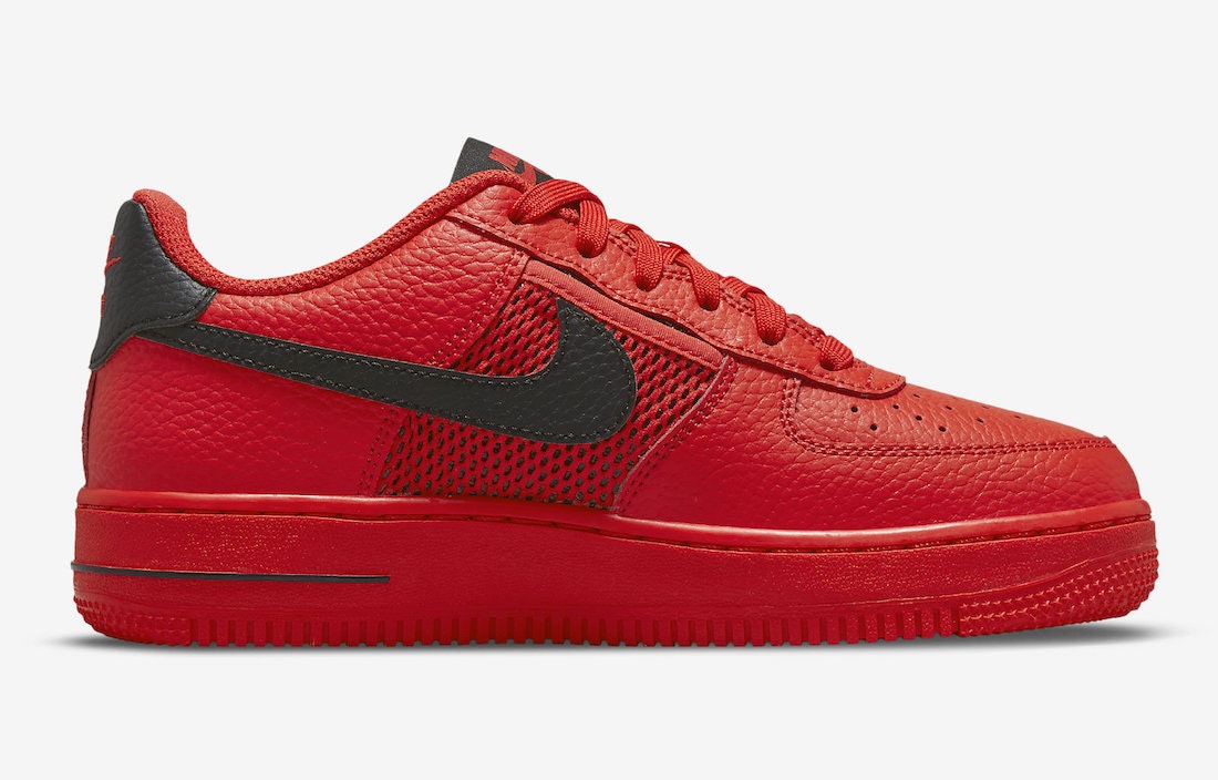 Nike Air Force 1 Low GS "Mesh Pocket (Red)"
