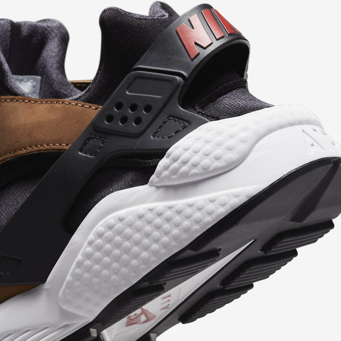 nike huarache black orange