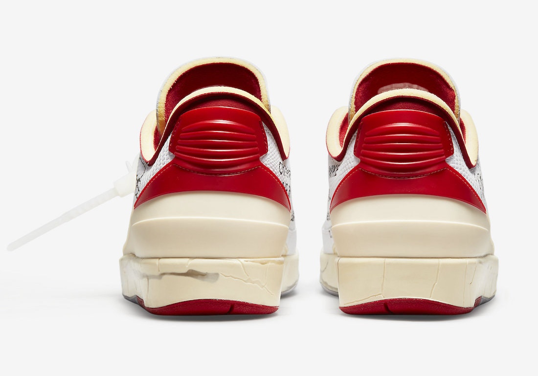 Off-White x Air Jordan 2 Low "Varsity Red"