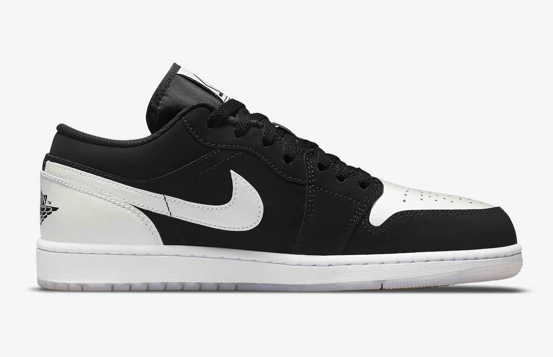 black and white jordan one lows