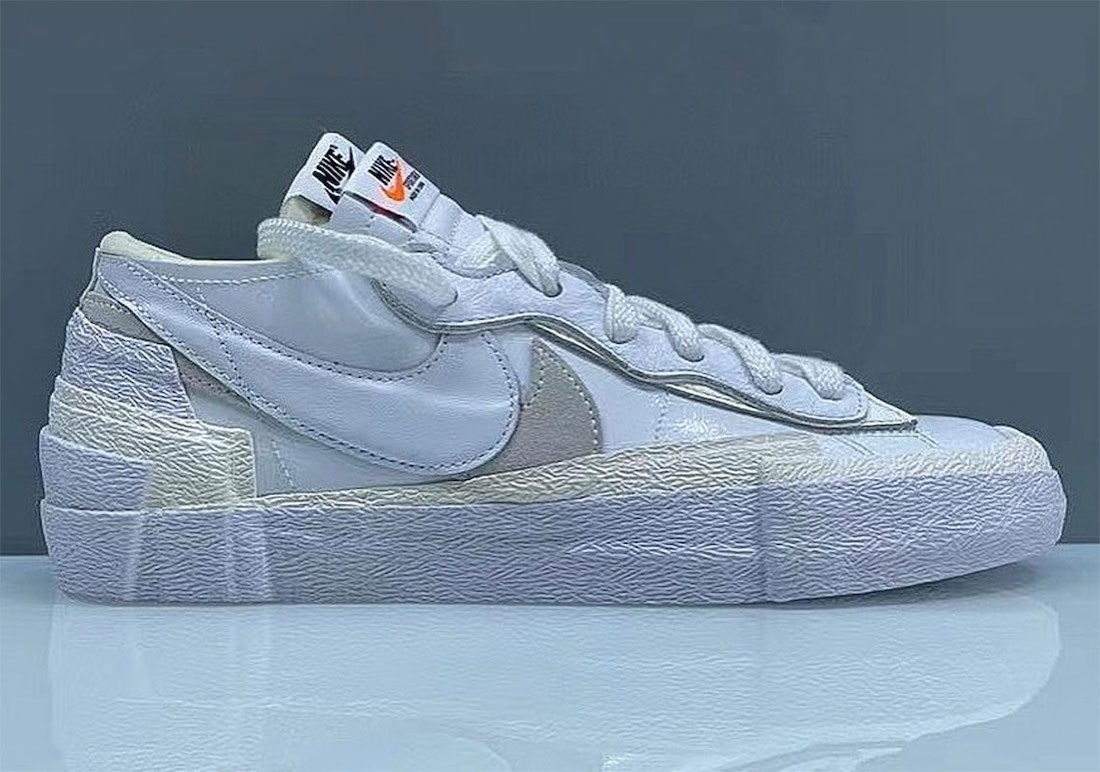 Sacai x Nike Blazer Low "White Grey" 
