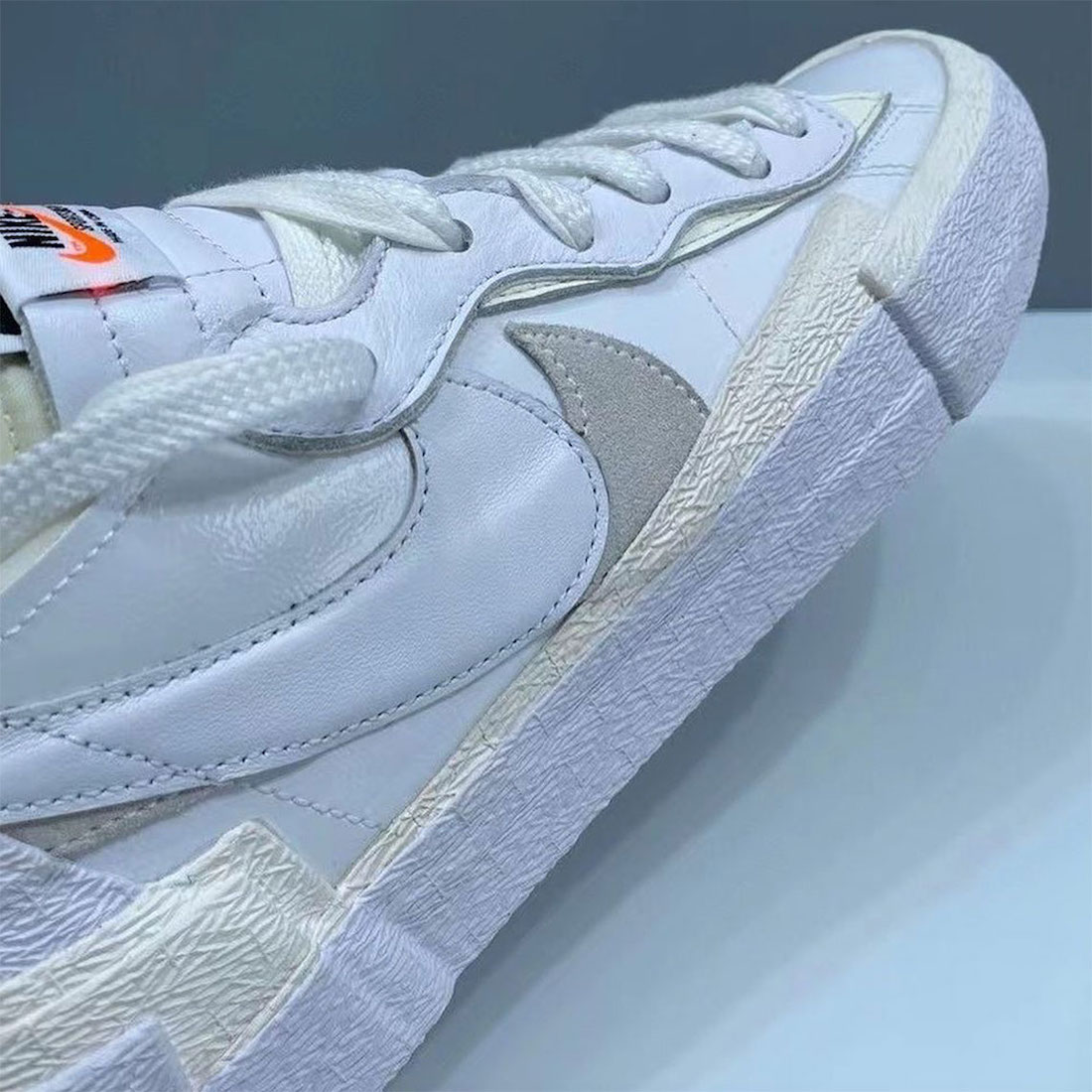 nike sacai blazer low grey