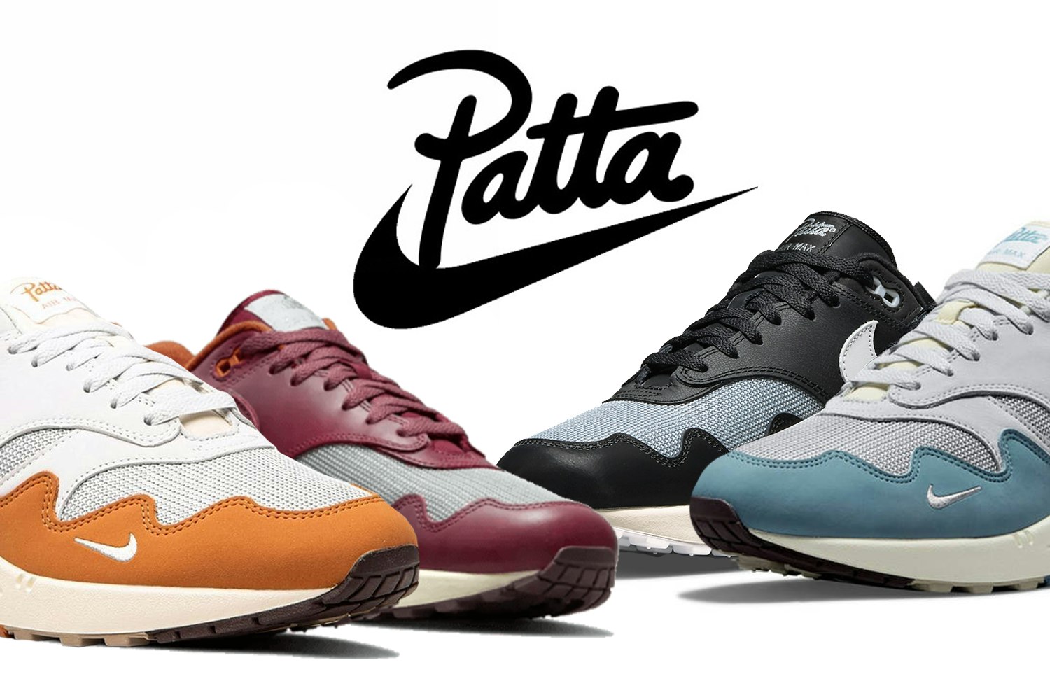 Alle Patta x Nike Air Max 1 Colourways 2021 