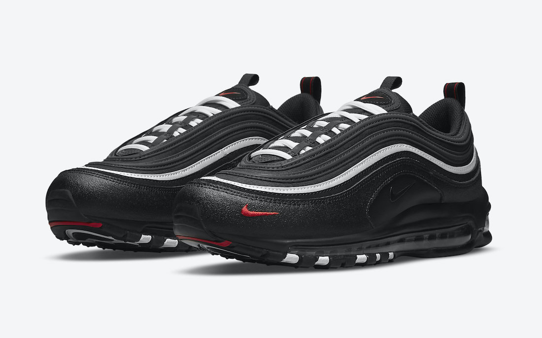 black with red air max 97