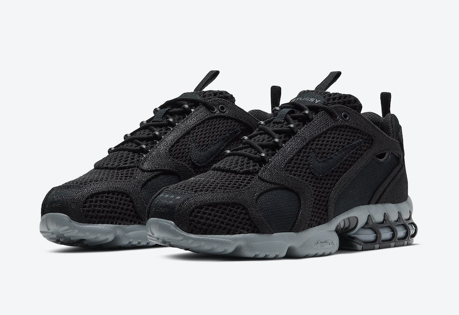 Stüssy x Nike Air Zoom Spiridon Caged "Cool Grey"