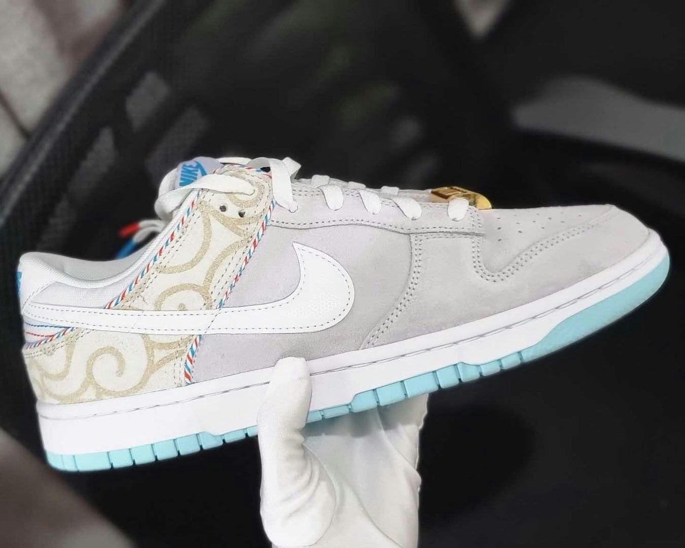 Nike Dunk Low "Barber Shop" White / Grey