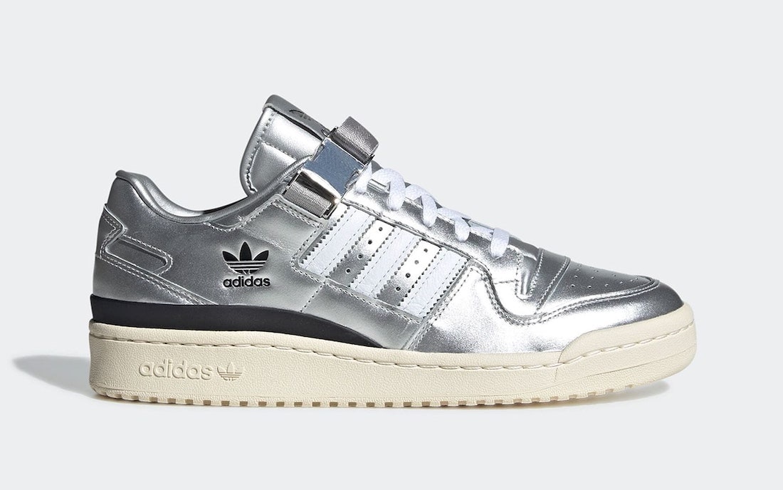 atmos x adidas Forum Low "Metallic Silver"