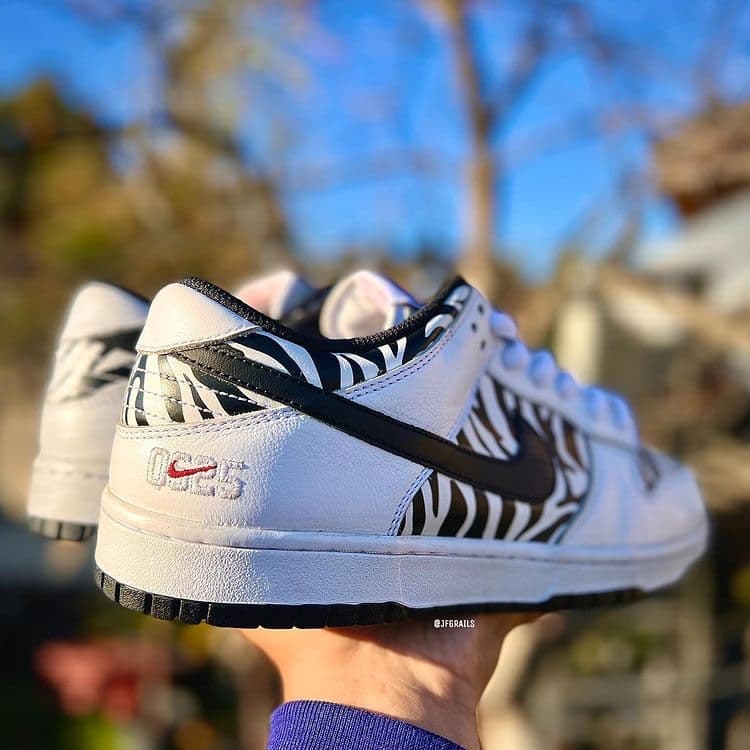 Nike Dunk Low x Quartersnacks “Reverse Zebra” 