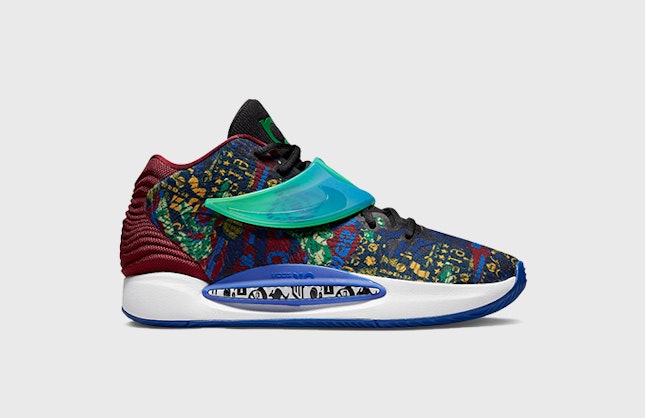 Ron English x Nike KD 14 NRG "Sapphire" 