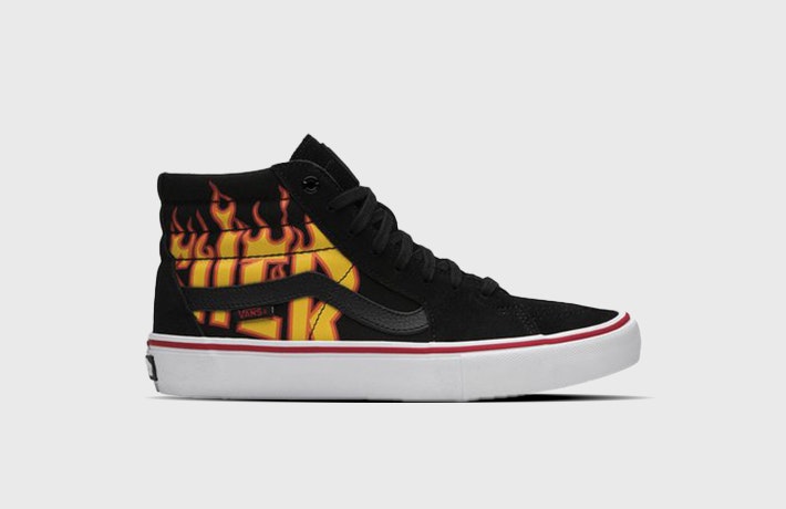 Trasher x Vans Sk8-Hi "Fire"