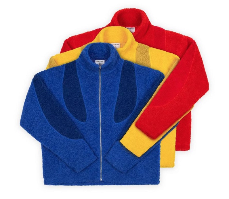 systemic teddy freece jkt Sサイズ オレンジ系 ジャケット/アウター
